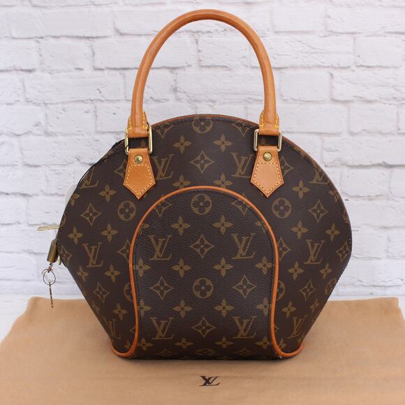 Louis Vuitton Ellipse PM Monogram Satchel Purse Handbag Tote LV Leather A2893 - Picture 1 of 8